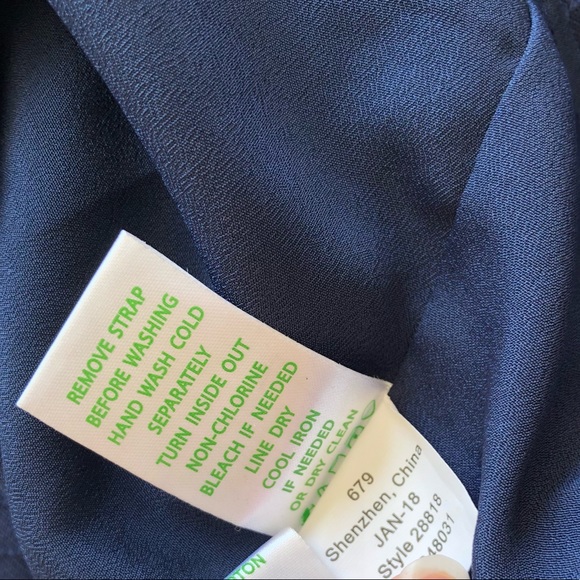 NWT Lilly Pulitzer “Demi” Ornate Embroidered Navy Dress size 0 - Picture 8 of 8